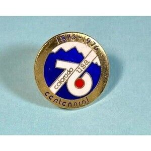 1876-1976  Colorado Centennial Lapel Pin - Historical Collectible